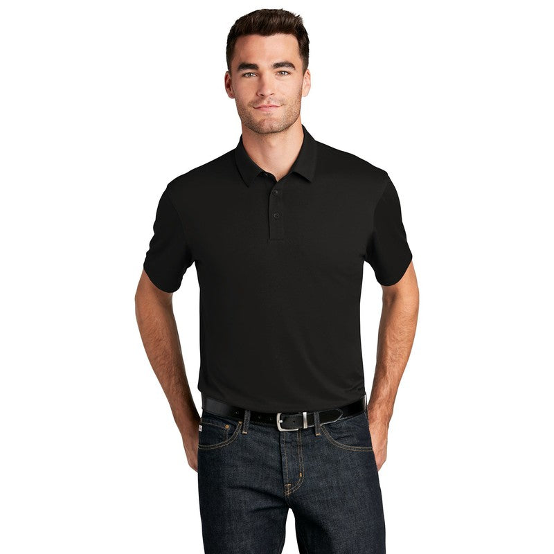 CAPELLA Port Authority ® UV Choice Pique Polo-BLACK