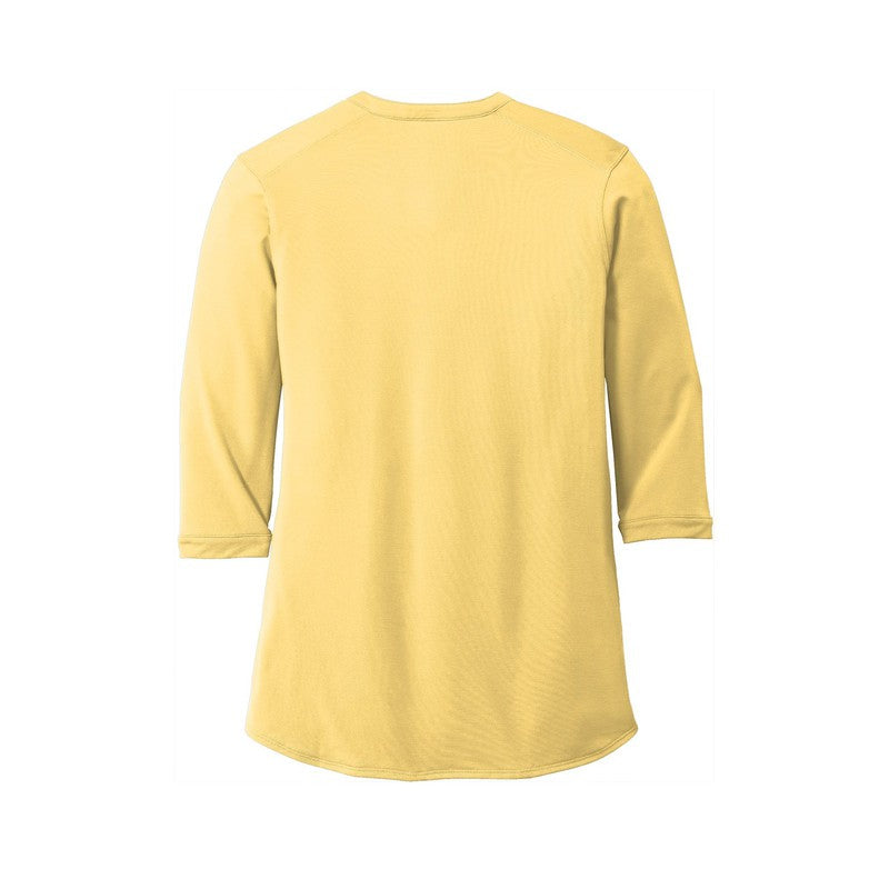 NEW CAPELLA Port Authority ® Ladies UV Choice Pique Henley - Sunbeam Yellow