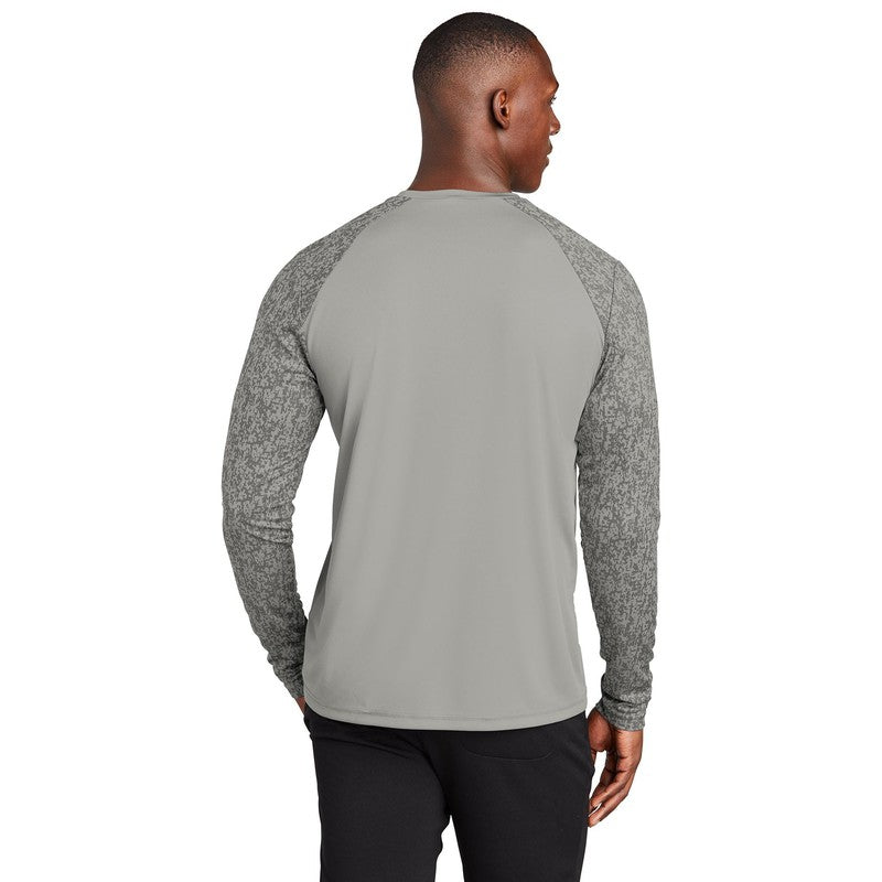 CAPELLA Sport-Tek ® Long Sleeve Digi Camo Tee - Grey Concrete
