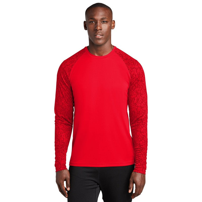 CAPELLA Sport-Tek ® Long Sleeve Digi Camo Tee - True Red