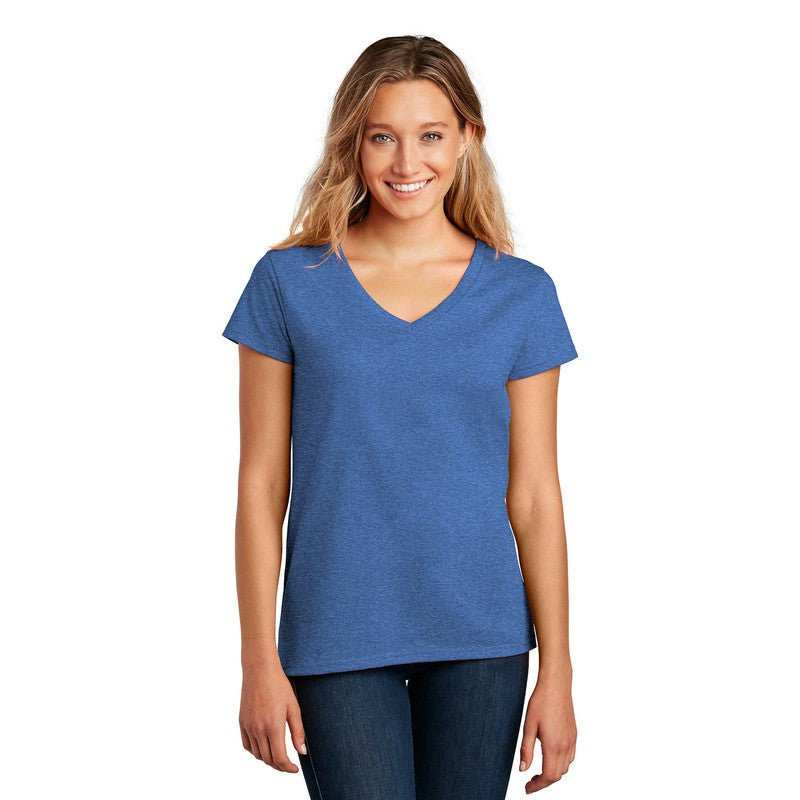 CAPELLA District ® Women’s Re-Tee ™ V-Neck - Blue Heather