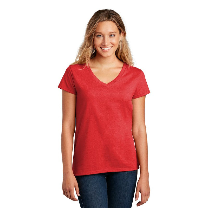 CAPELLA District ® Women’s Re-Tee ™ V-Neck - Ruby Red