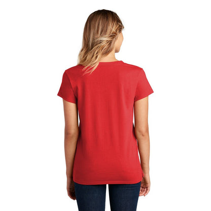 NEW CAPELLA District ® Women’s Re-Tee ™ V-Neck - Ruby Red