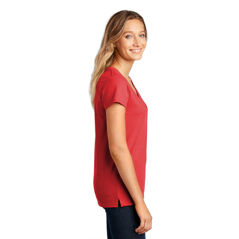 NEW CAPELLA District ® Women’s Re-Tee ™ V-Neck - Ruby Red