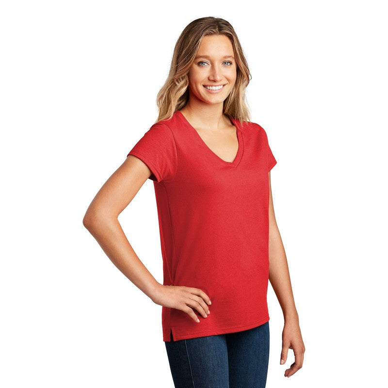 CAPELLA District ® Women’s Re-Tee ™ V-Neck - Ruby Red