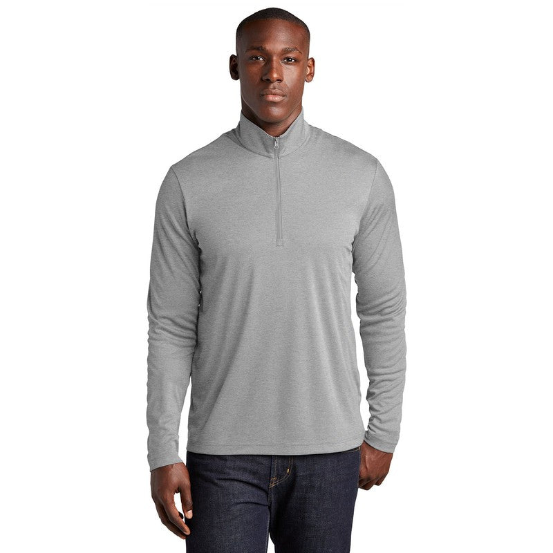 CAPELLA Sport-Tek ® Endeavor 1/4-Zip Pullover-Light Grey Heather