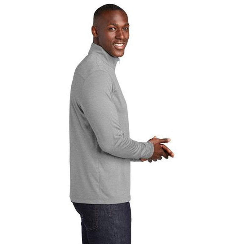CAPELLA Sport-Tek ® Endeavor 1/4-Zip Pullover-Light Grey Heather