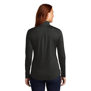 Sport-Tek ® Ladies Endeavor 1/4-Zip Pullover - Black Heather