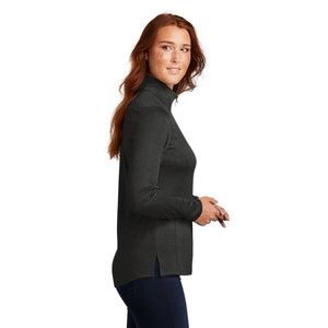 Sport-Tek ® Ladies Endeavor 1/4-Zip Pullover - Black Heather