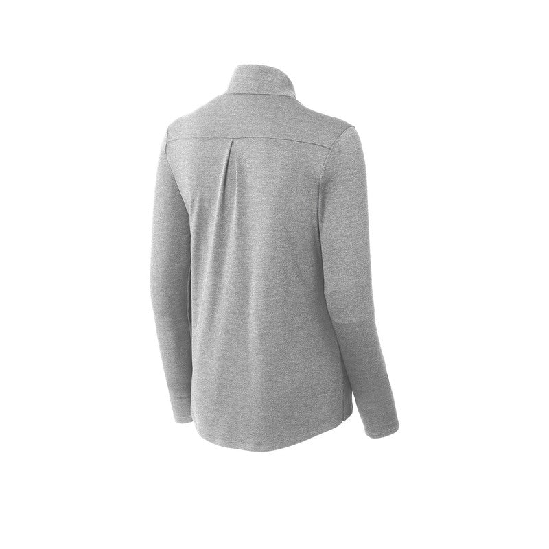 NEW CAPELLA Sport-Tek ® Ladies Endeavor 1/4-Zip Pullover - Light Grey Heather