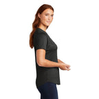 CAPELLA Sport-Tek ® Ladies Endeavor Henley - Black Heather