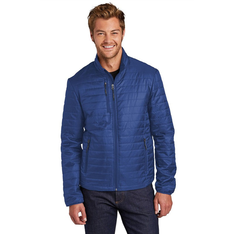 NEW Port Authority ® Packable Puffy Jacket-Cobalt Blue