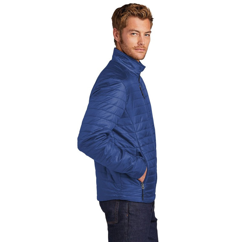 CAPELLA Port Authority ® Packable Puffy Jacket-Cobalt Blue