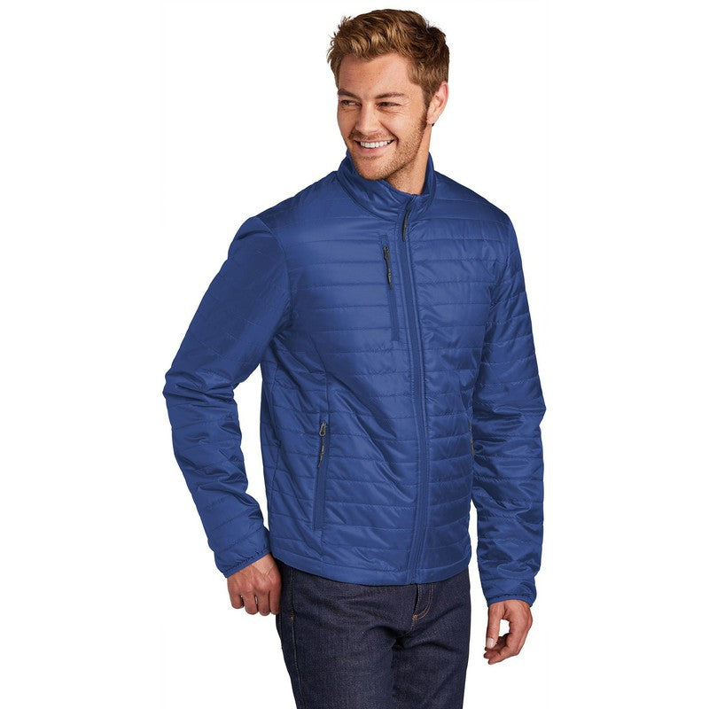 CAPELLA Port Authority ® Packable Puffy Jacket-Cobalt Blue