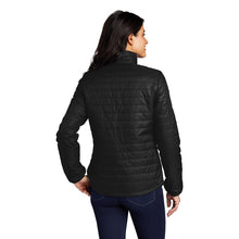 Load image into Gallery viewer, Port Authority ® Ladies Packable Puffy Jacket - Deep Black