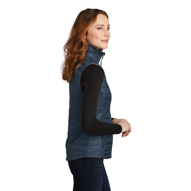 CAPELLA Port Authority ® Ladies Packable Puffy Vest - Regatta Blue/ River Blue