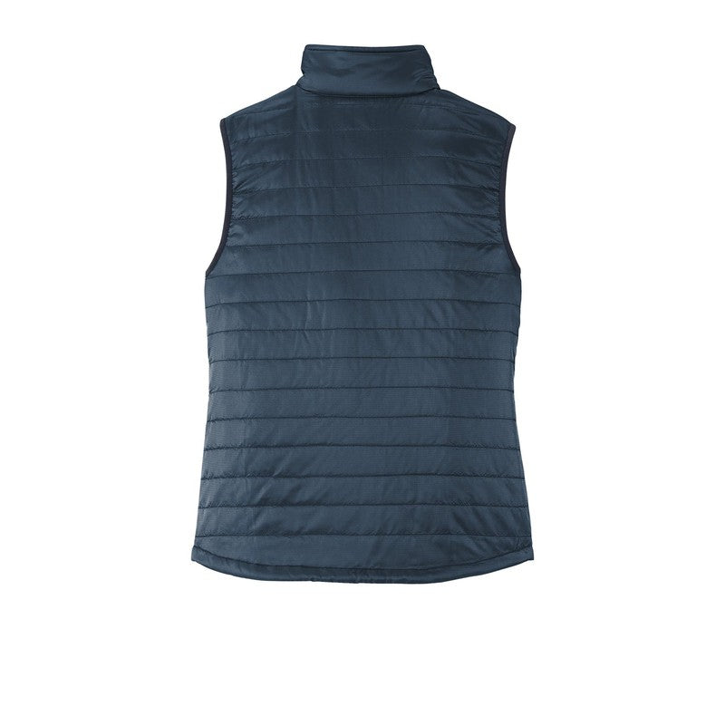NEW Port Authority ® Ladies Packable Puffy Vest - Regatta Blue/ River Blue