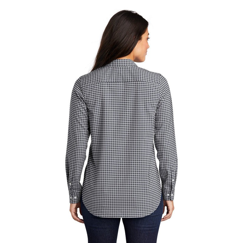 CAPELLA Port Authority ® Ladies City Stretch Tunic - Graphite/ White