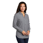 CAPELLA Port Authority ® Ladies City Stretch Tunic - Graphite/ White