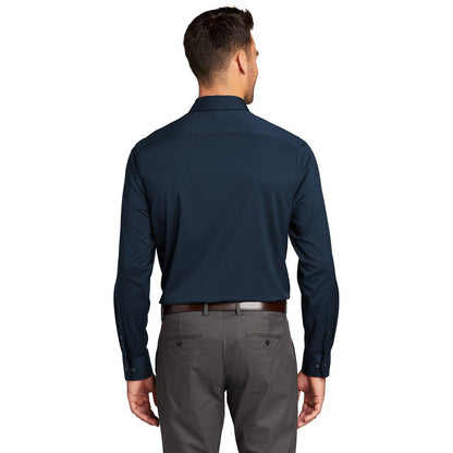 NEW CAPELLA Port Authority ® City Stretch Shirt- River Blue Navy