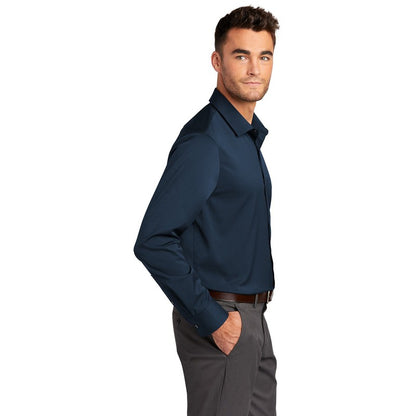 NEW CAPELLA Port Authority ® City Stretch Shirt- River Blue Navy