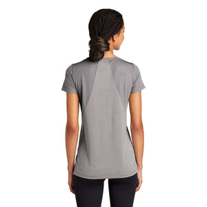 Sport-Tek ® Ladies Endeavor Tee - Light Grey Heather/ Light Grey