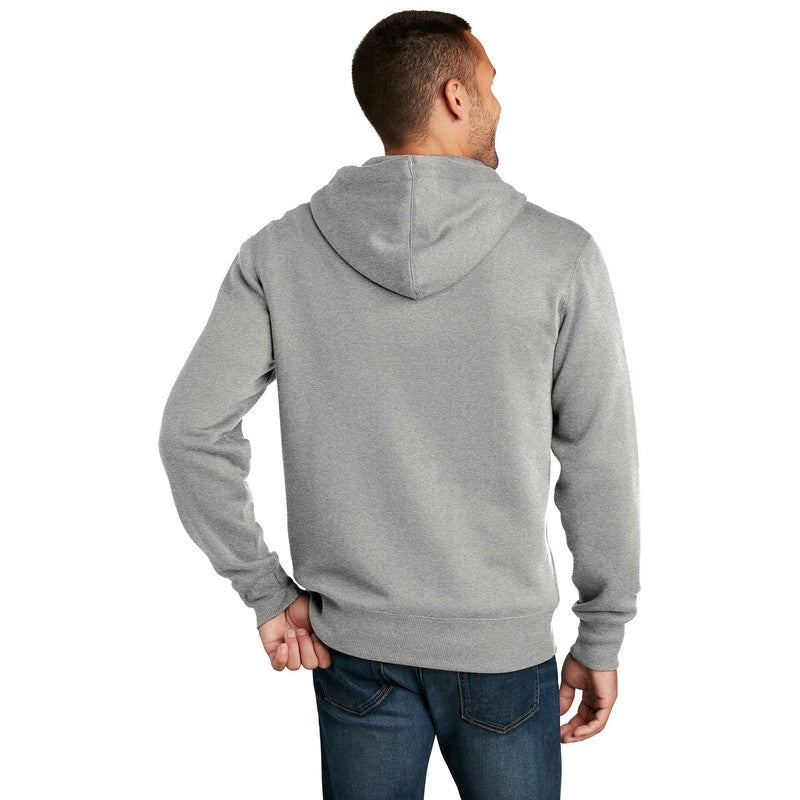 CAPELLA District ® Perfect Weight ® Fleece Full-Zip Hoodie - Heathered Steel