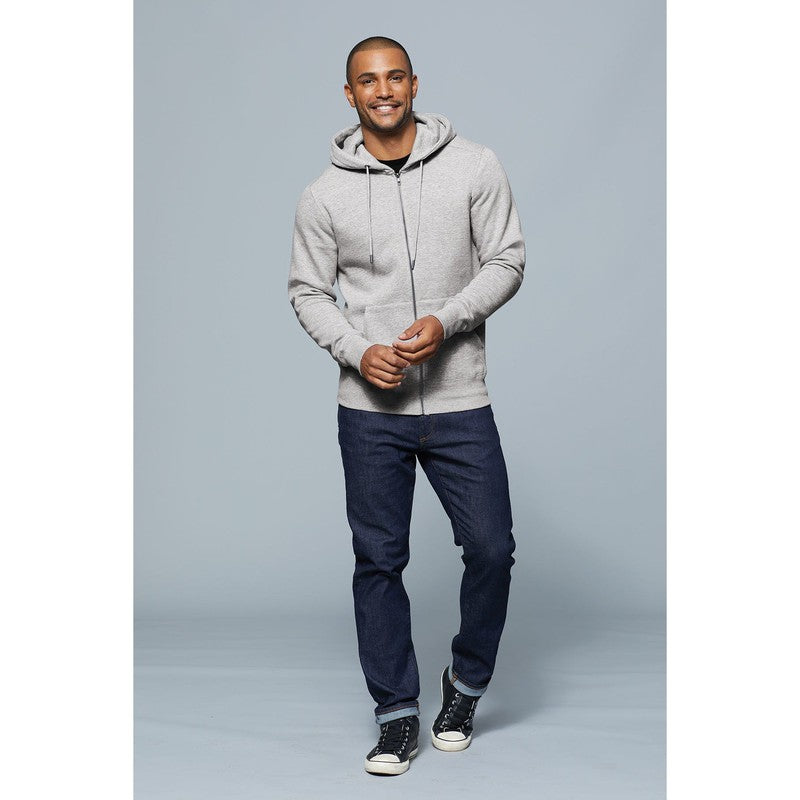 CAPELLA District ® Perfect Weight ® Fleece Full-Zip Hoodie - Heathered Steel