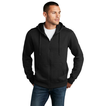 NEW CAPELLA District ® Perfect Weight ® Fleece Full-Zip Hoodie - Jet Black