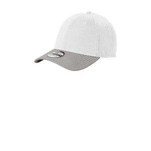 New Era ® Stretch Cotton Striped Cap - White/ Grey