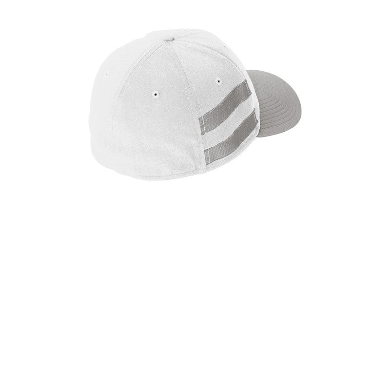 CAPELLA New Era ® Stretch Cotton Striped Cap - White/ Grey