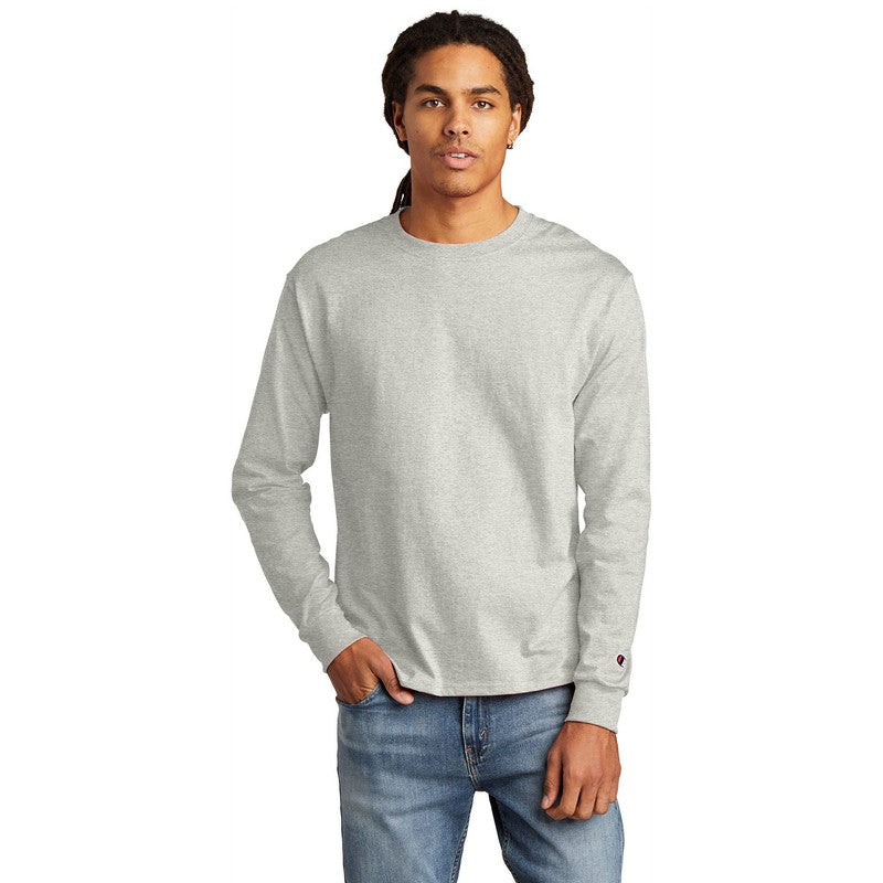 NEW CAPELLA Champion ® Heritage 5.2-Oz. Jersey Long Sleeve Tee - Oxford