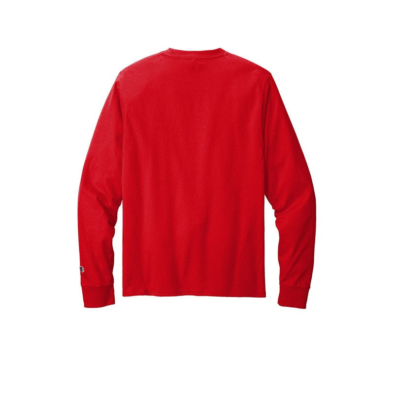 NEW CAPELLA Champion ® Heritage 5.2-Oz. Jersey Long Sleeve Tee - Red