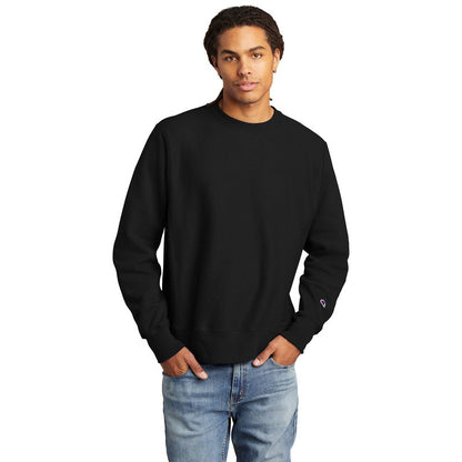 NEW CAPELLA Champion ® Reverse Weave ® Crewneck Sweatshirt-BLACK