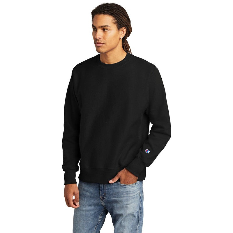 CAPELLA Champion ® Reverse Weave ® Crewneck Sweatshirt-BLACK