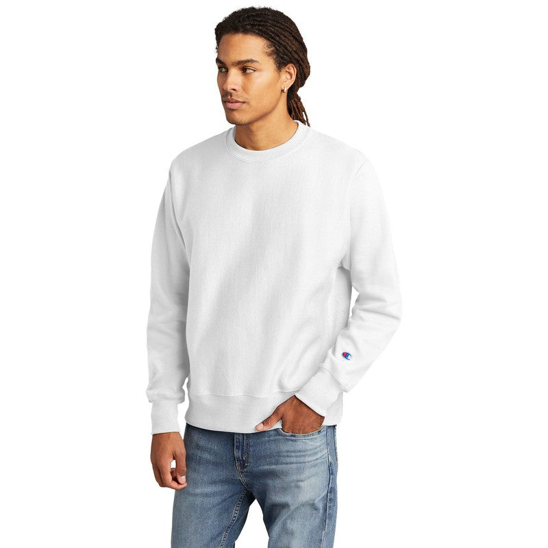 NEW Champion ® Reverse Weave ® Crewneck Sweatshirt-WHITE