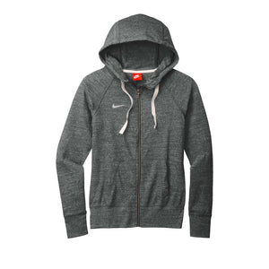 CAPELLA Nike Ladies Gym Vintage Full-Zip Hoodie - Team Anthracite