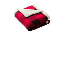 Load image into Gallery viewer, CAPELLA Flannel Sherpa Blanket - Buffalo Plaid