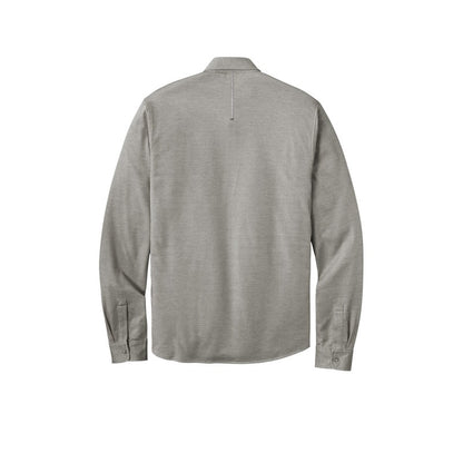 NEW CAPELLA OGIO ® Code Stretch Long Sleeve Button-Up - Tarmac Grey Heather