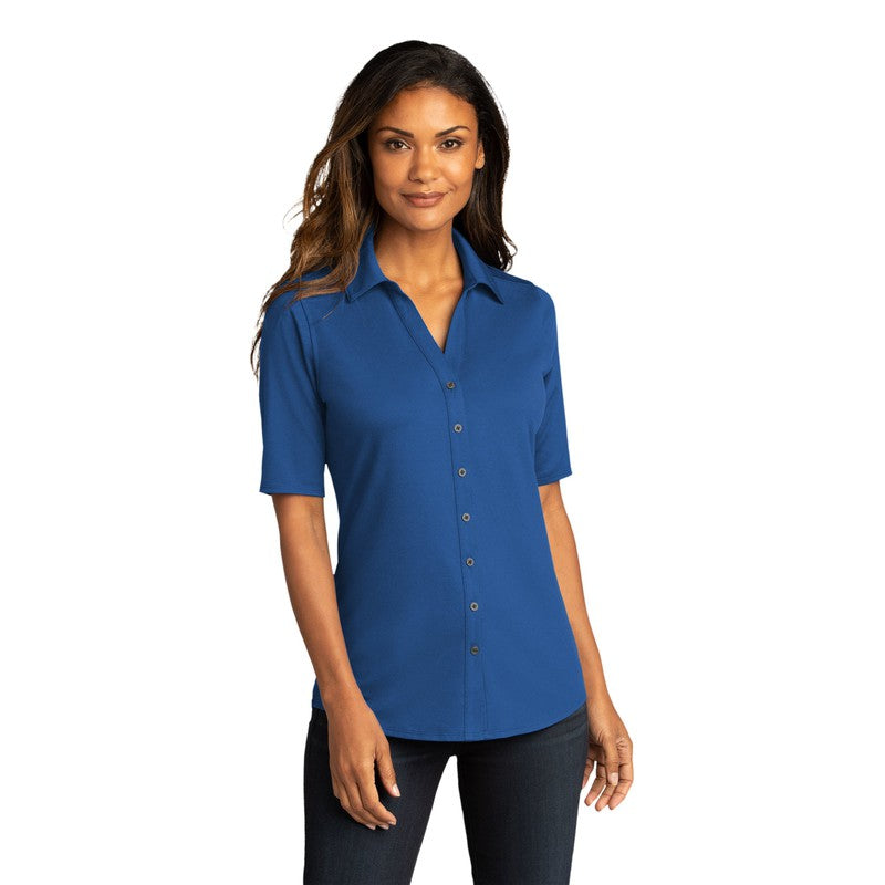 NEW CAPELLA Ladies City Stretch Top - True Blue