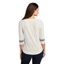 Load image into Gallery viewer, CAPELLA New Era ® Ladies Tri-Blend 3/4-Sleeve Tee - Fan White Solid/ Shadow Grey