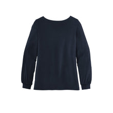 Load image into Gallery viewer, CAPELLA ALUMNI Ladies Luxe Knit Jewel Neck Top - River Blue Navy