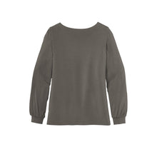 Load image into Gallery viewer, CAPELLA Ladies Luxe Knit Jewel Neck Top - Sterling Grey
