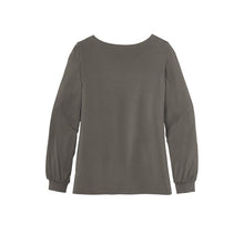 Load image into Gallery viewer, CAPELLA ALUMNI Ladies Luxe Knit Jewel Neck Top - Sterling Grey