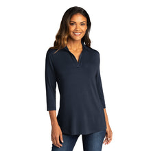 Load image into Gallery viewer, CAPELLA ALUMI Ladies Luxe Knit Tunic - River Blue Navy
