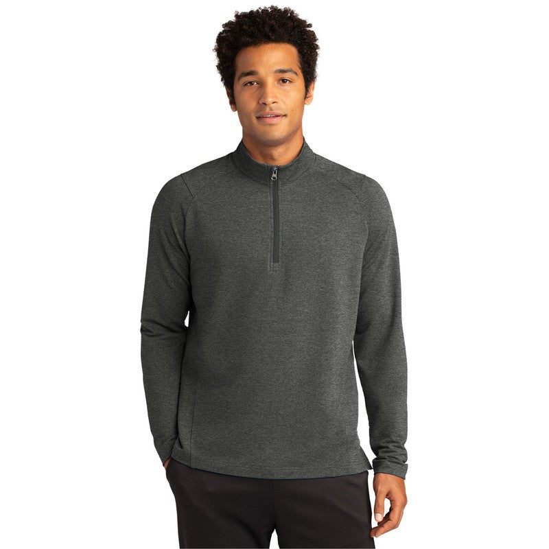 NEW CAPELLA Sport-Tek® Sport-Wick® Flex Fleece 1/4-Zip - Dark Grey Heather