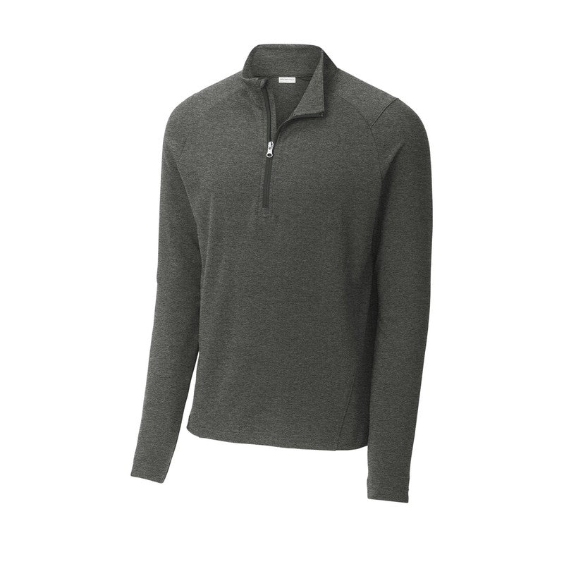 NEW CAPELLA Sport-Tek® Sport-Wick® Flex Fleece 1/4-Zip - Dark Grey Heather