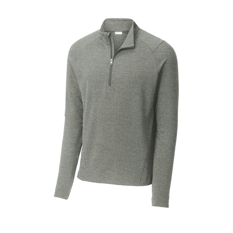 NEW CAPELLA Sport-Tek® Sport-Wick® Flex Fleece 1/4-Zip - Light Grey Heather