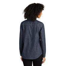 Load image into Gallery viewer, CAPELLA Ladies Long Sleeve Perfect Denim Shirt - Dark Wash