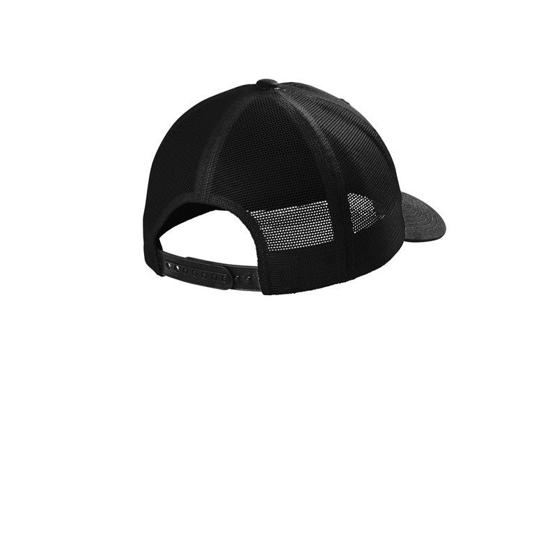 CAPELLA Port Authority Eco Snapback Trucker Cap Black/Black